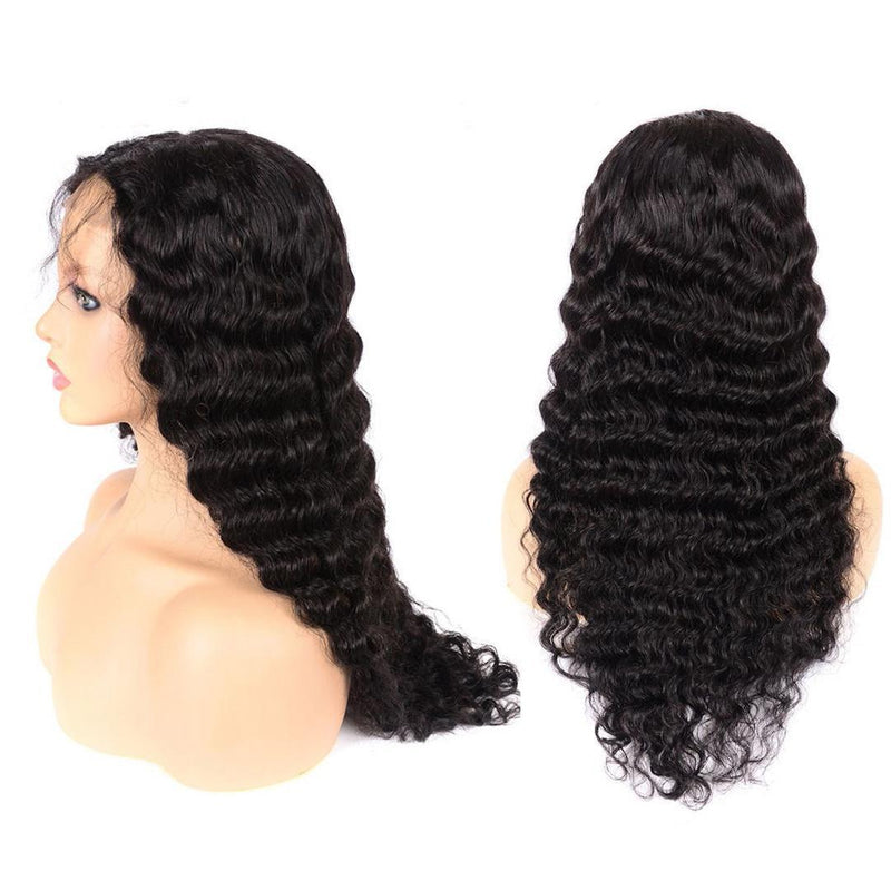 Deep Wave 100% Human Hair Lace Front Wig