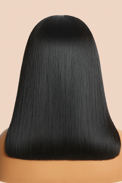 Mc Hair Bye bye Knots Wig 7x5 & 13x4 Put On And Go Glueless Lace Bleached Knots Bob Drawstring Wig 150% Density