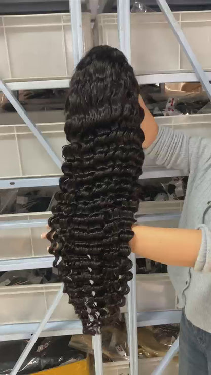 Deep Wave 100% Human Hair Lace Front Wig