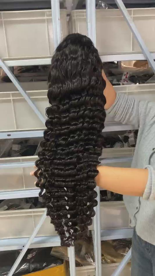 Deep Wave 100% Human Hair Lace Front Wig